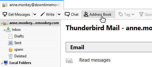 Mozilla Thunderbird Address Book