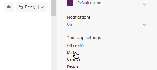 Office365 Mail Settings