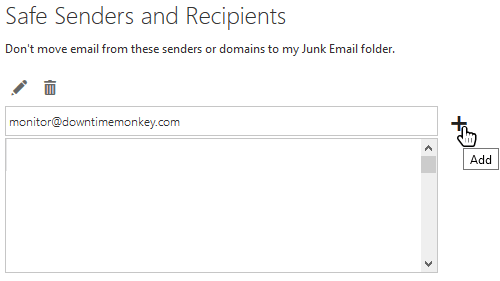 Office365 Outlook create safe sender