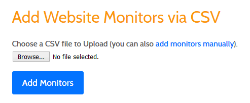 pro bulk add monitors via CSV