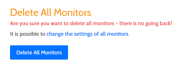 Pro bulk delete monitors
