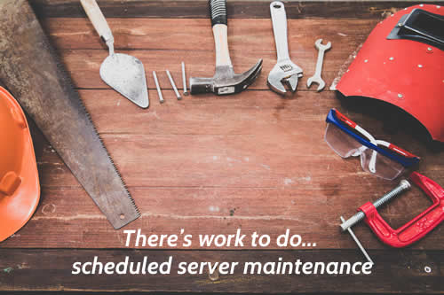 scheduled server maintenance