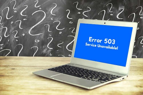 website downtime 503 error